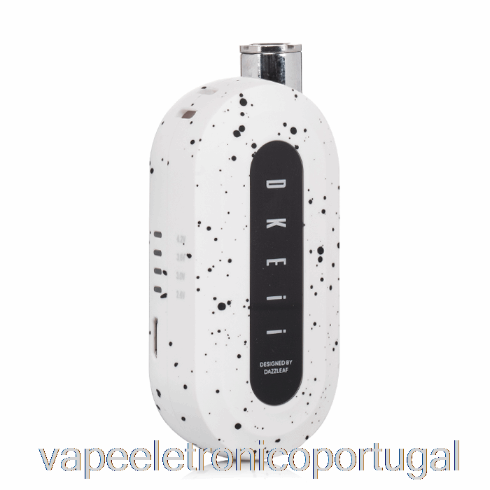 Vape Eletrônico Dazzleaf Dkeii 510 Bateria Branca Preta Respingada
